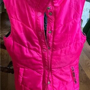 Fox Hot Pink Reversible Puffer Vest